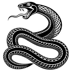 black and white snake