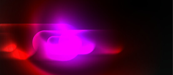 Neon magic light design. Vector Illustration For Wallpaper, Banner, Background, Card, Book Illustration, landing page