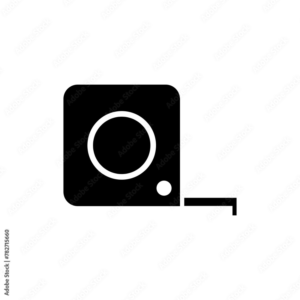 Poster tape measuring vector icon. tape measuring symbol flat trendy style illustration for web and app..ep