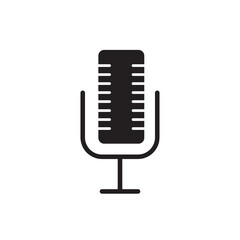 microphone vector icon. microphone symbol flat illustration for web and app..eps