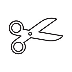 scissors icon vector. scissors symbol flat liner illustration for web and app..eps