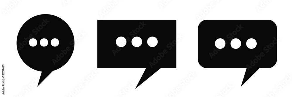 Poster chat icon vector. speech bubble icon. comment icon vector. message. contact us on white background.