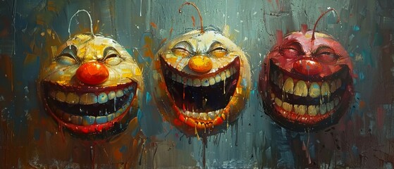 A joyful depiction of laughter and happiness