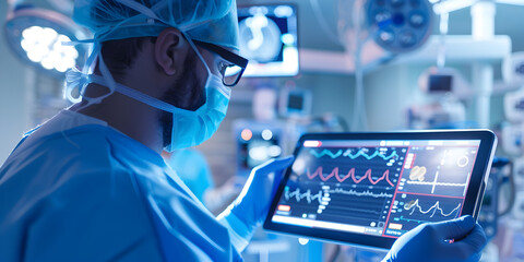 Fototapeta na wymiar Clinical Precision: The Digital Surgeon