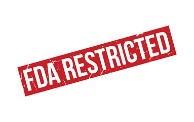 FDA Restricted Rubber Stamp Seal Vector