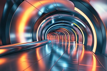 abstract background of tunnel