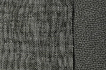 gray hemp viscose natural fabric cloth color; sackcloth rough texture of textile fashion abstract background - 782729825