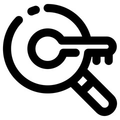 keyword tool research line icon