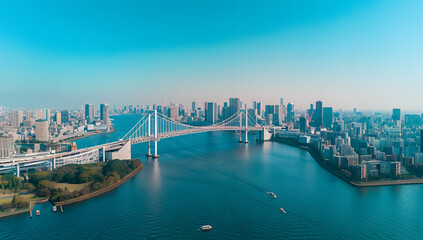 bridge of tokyo in the city