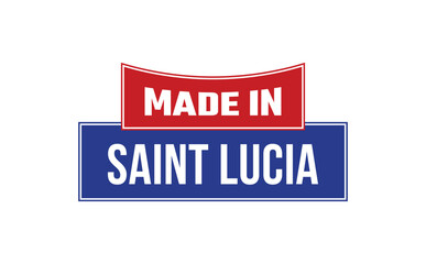 Made In Saint Lucia Seal Vector