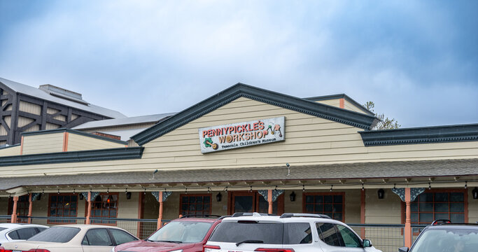 Temecula, California, USA - 3.30.2024: Outside entrance to Pennypickle's Workshop, a children's science museum. 