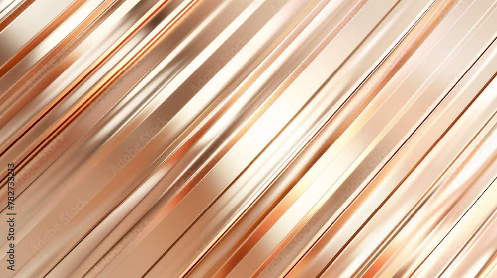 Poster a gold stripe pattern with a shiny, metallic look. the image is abstract and has a modern, sophistic