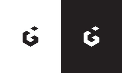 Obraz premium IG logo, monogram unique logo, black and white logo, premium elegant logo, letter IG Vector minimalist