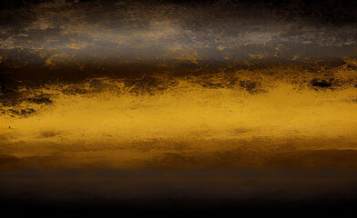 Black Gold Grunge Background Texture - Black White Gold Grunge Backgrounds Series - Black White Golden Grunge Wallpaper. Ornamental art Deco marble textured waves pattern.	
