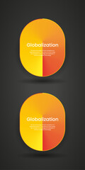 Two gradient yellow and red buttons vector template design for user interface-UI. 2 Vector buttons style in yellow corlor templates design