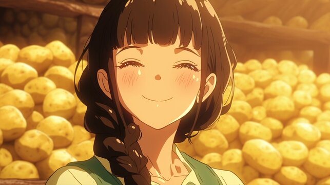 ジャガイモ農家の少女5