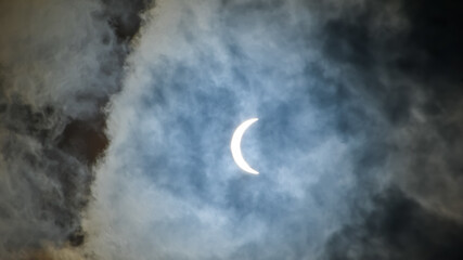 Partial Eclipse, April 8, 2024, Irondale, Alabama, United States, North America, 1:36 pm to 2:00 pm CST
