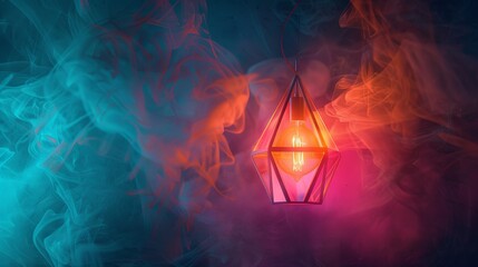 Digital art light lamp design
