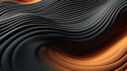 Black and orange wave with a lot of texture
