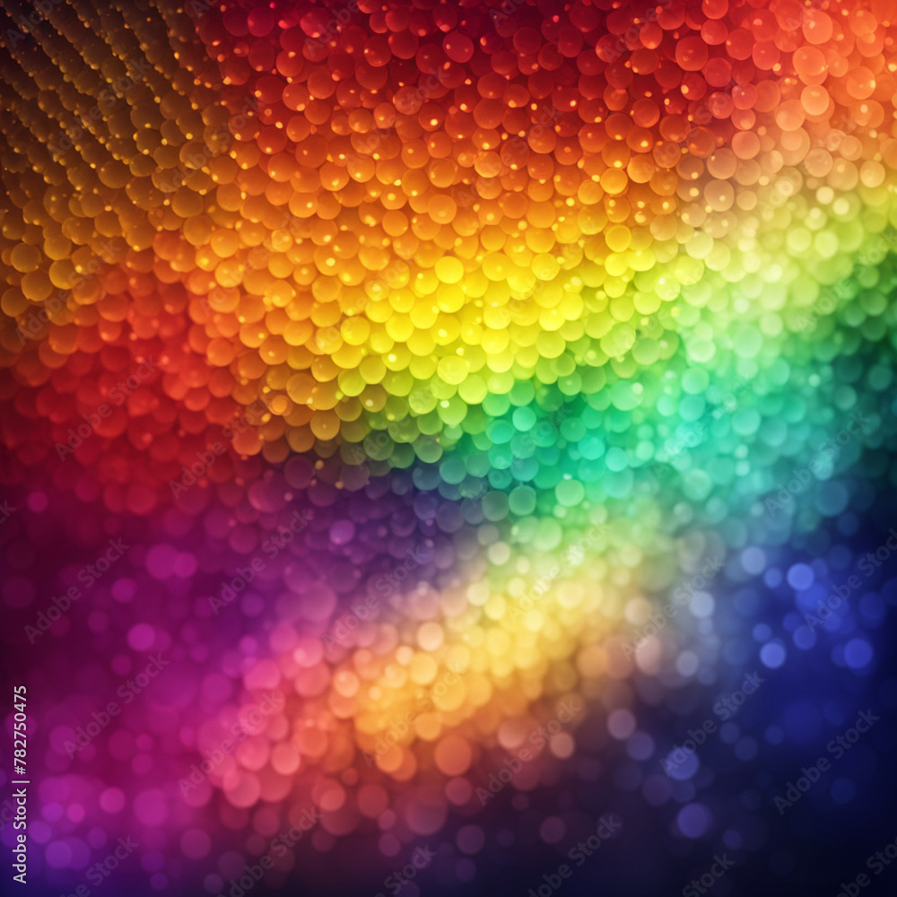 Poster stylish rainbow background and texture. abstract rainbow curved lines waves on multi colored distort