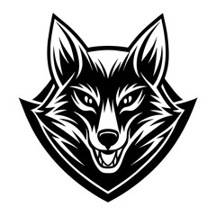 wolf mascot,wolf silhouette,vector,icon,svg,characters,Holiday t shirt,black wolf face drawn trendy logo Vector illustration,wolf on a white background,eps,png