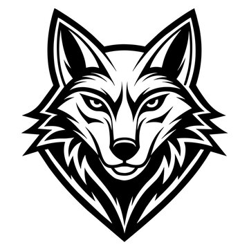 wolf mascot,wolf silhouette,vector,icon,svg,characters,Holiday t shirt,black wolf face drawn trendy logo Vector illustration,wolf on a white background,eps,png