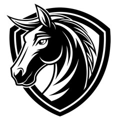 horse head mascot,horse silhouette,vector,icon,svg,characters,Holiday t shirt,black horse face drawn trendy logo Vector illustration,horse on a white background,eps,png