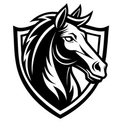 horse head mascot,horse silhouette,vector,icon,svg,characters,Holiday t shirt,black horse face drawn trendy logo Vector illustration,horse on a white background,eps,png