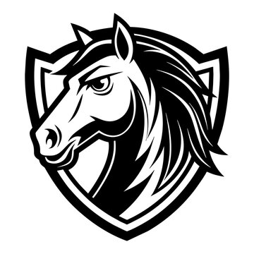 horse head mascot,horse silhouette,vector,icon,svg,characters,Holiday t shirt,black horse face drawn trendy logo Vector illustration,horse on a white background,eps,png