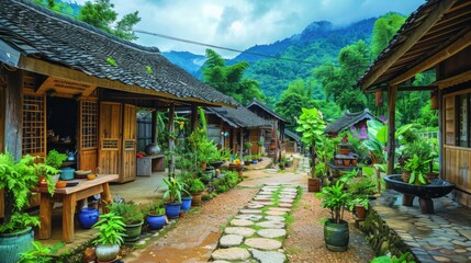 Obraz premium Cultural Exchange: Learning and Preserving Traditions