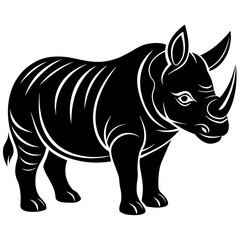 rhino head mascot,rhino silhouette,vector,icon,svg,characters,Holiday t shirt,black rhino face drawn trendy logo Vector illustration,rhino on a white background,eps,png