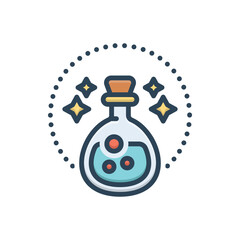 Color illustration icon  for potion