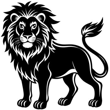 lion head mascot,lion silhouette,vector,icon,svg,characters,Holiday t shirt,black lion face drawn trendy logo Vector illustration,lion on a white background,eps,png