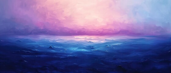 Twilight sky, close up, deep blues and purples, soft gradients, tranquil - obrazy, fototapety, plakaty