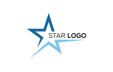 Obraz premium Modern star vector logo template design. Symbol star design concept.