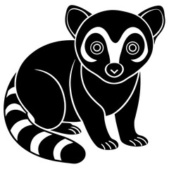 slow loris head mascot,slow loris silhouette,vector,icon,svg,characters,Holiday t shirt,black slow loris face drawn trendy logo Vector illustration,slow loris on a white background,eps,png