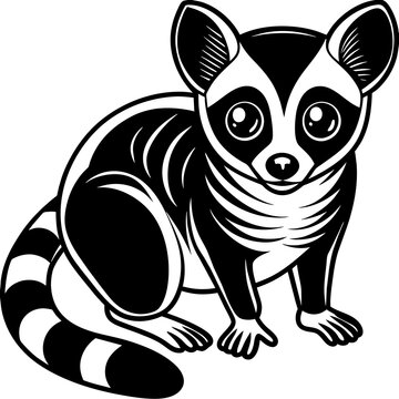 slow loris head mascot,slow loris silhouette,vector,icon,svg,characters,Holiday t shirt,black slow loris face drawn trendy logo Vector illustration,slow loris on a white background,eps,png