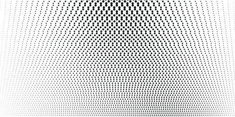 Abstract halftone dotted background. Futuristic grunge pattern, dots, waves. Vector modern pop art style texture for posters, sites, business cards. vector ilustration - obrazy, fototapety, plakaty