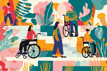 Inclusive visuals showcasing the impact of accessible product design, culturally sensitive services, and inclusive support on enhancing customer experience and satisfaction