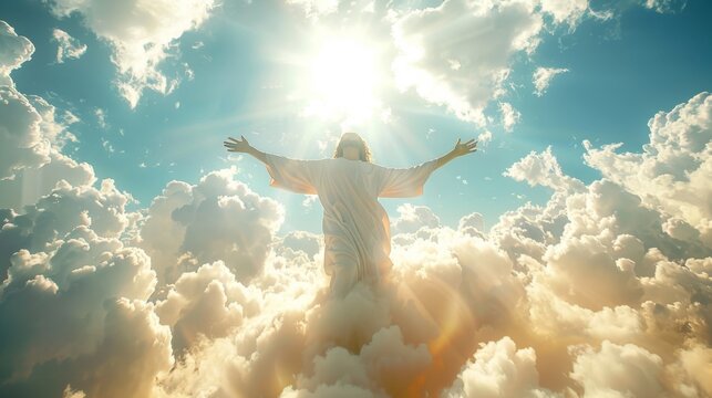 Easter Sunday. Resurrection of Jesus Christ in Holy Week. He has risen