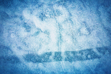 Gefrorener See aus der Luft