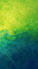 Bold brushstrokes in green and blue hues blend into a vivid abstract backdrop. Wallpaper. Background.