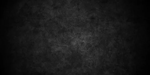 Foto op Aluminium   Dark black slate texture in natural pattern with high resolution for background wall. Black abstract grunge background. Dark rock texture black stone. Background of blank natural aged blackboard wal © armans