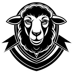 sheep head mascot,sheep silhouette,vector,icon,svg,characters,Holiday t shirt,black sheep drawn trendy logo Vector illustration,sheep on a white background,eps,png