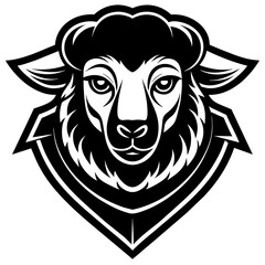 sheep head mascot,sheep silhouette,vector,icon,svg,characters,Holiday t shirt,black sheep drawn trendy logo Vector illustration,sheep on a white background,eps,png