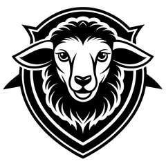 sheep head mascot,sheep silhouette,vector,icon,svg,characters,Holiday t shirt,black sheep drawn trendy logo Vector illustration,sheep on a white background,eps,png