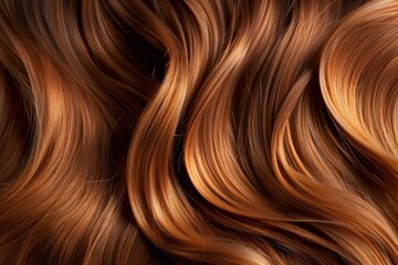 Beautiful caramel honey hair background featuring healthy, smooth, shiny texture for market listings