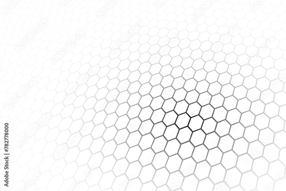 Poster abstract background consisting of hexagonal shapes with vanishing effect and transparency. dimension