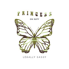 Princess on duty legally sassy.
