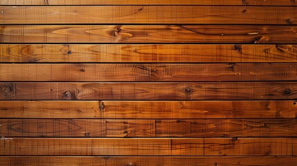 Detailed view of a wooden wall made of closely-fitted planks, showcasing a polished finish. Wallpaper. Background.